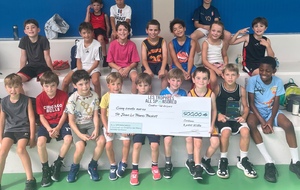 Remerciements des basketteurs