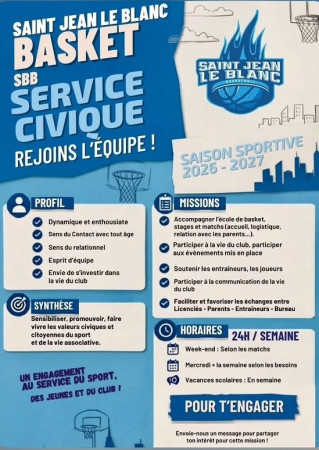 Service civique : rejoins l'équipe SBB !